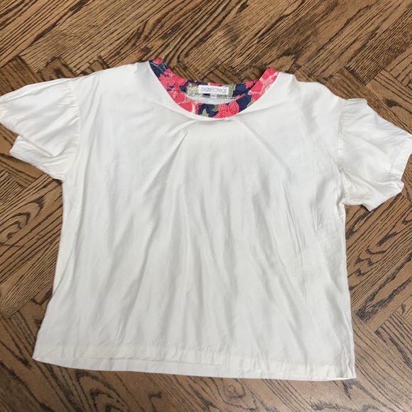 Vintage rayon shell popover top boxy fit simple ! - Picture 7 of 8